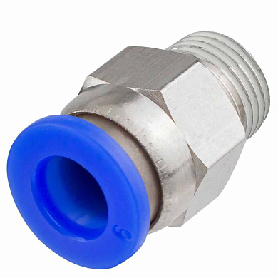 Фитинг для пластиковых трубок 6 мм-наружная резьба 1/8'' Forsage F-SPC06-01