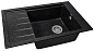 Мойка кухонная из мраморной крошки, черный, B28-22 Gerhans
