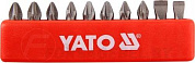 Набор бит SL, PH, PZ, 1/4''х25 мм 10 пр. S2 HRC58-62 Yato YT-0482