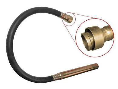 Вал гибкий 1.5 м в сборе с вибронаконечником 50 мм для вибратора CV 1512/CV 2012 Wortex VR155000013