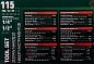 Набор инструментов 115 пр 1/4''&1/2'' 6-гр RockForce RF LIGHT-41151-5