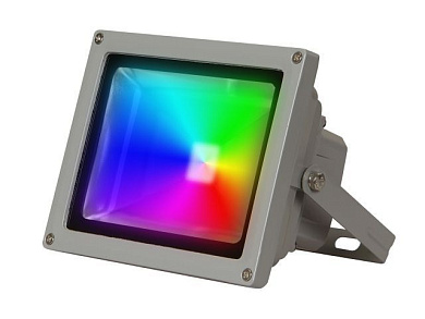 Прожектор светодиодный 20 Вт IP65, PFL -RGB-C/GR, настраиваемый, цветной, пульт и драйвер в комплекте JAZZWAY 1005908