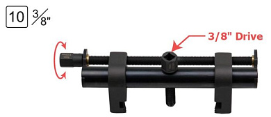 Съемник шкивов поликлиновых ремней 3/8'', 45-165 мм RockForce RF-909G4A