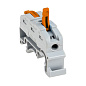 Строительно-монтажная клемма СМК 222-421 на DIN-рейку проходная 1 полюс 0,08-4мм2 EKF PROxima plc-smk-421-din