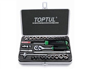 Набор головок 4-14 мм, 3/16"-9/16", 1/4'' 6-гр. 29 пр. PROLINE Toptul GCAD2902