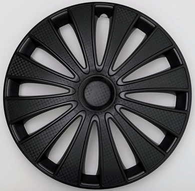 Колпак декоративный автомобильный GMK черный глянец 16" (4 шт) Star S16026
