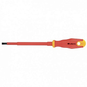 Отвертка диэлектрическая CrV, до 1000 В, двухкомпонентная рукоятка Сибртех