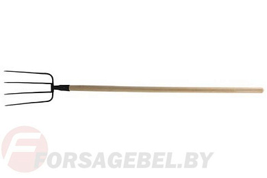 Вилы 4-х зубые с деревянным черенком 35816