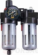 Фильтр-редуктор с манометром + смазочный прибор 1/2'' 3000л/мин, 5микр. Prowin AC-4000