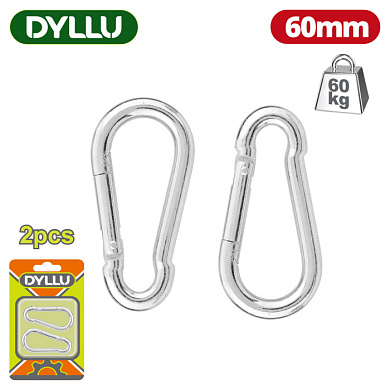 Карабины 60 мм DYLLU DTQL2K03 (2 шт)