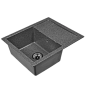 Мойка кухонная из мраморной крошки, графит, B19-24 Gerhans