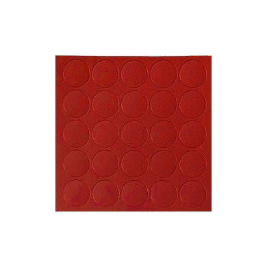 Заглушка самоприлипающая к конфирматам красный китайский (14110) (лист-25шт.) FOLMAG 16732