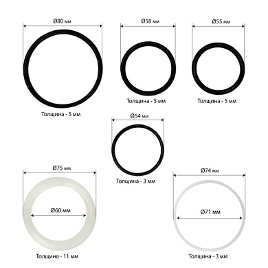 Ремонтный комплект цилиндра обратного действия 20 т Horex HZ 02.2.013J