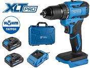 Аккум. дрель-шуруповерт SR 1804 R-series в чем. XLTpro, бесщет., импульс., 18 В, 50 Н*м, 2х2 А*ч BULL 2329056