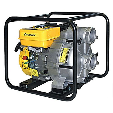 Водяной насос, 4-такт., 5,1/7кВт/л.с., 1300л./м., 3/80 дюйм/мм, всас. 8м., выс.нап. 26м. Champion GTP80