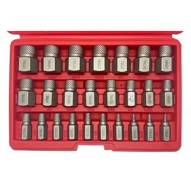 Набор экстракторов для шпилек 1/8"-7/8", 25 пр, 42CrMo H-D HD-06034