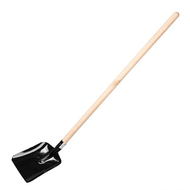 Лопата совковая, 230 x 280 x 1400 мм, деревянный черенок Россия 61461