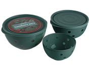 Набор салатников круглых Семейного уюта шт., серая мистерия BEROSSI ИК 53875000