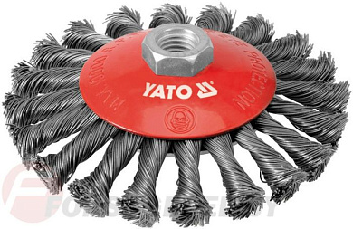 Щётка-крацовка получаша крученная 125 мм М14 INOX Yato YT-4764