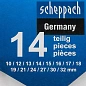 Набор комбинированных ключей 14 пр. 10, 12-19, 21, 24, 27, 30, 32 мм Scheppach Sch-5141P