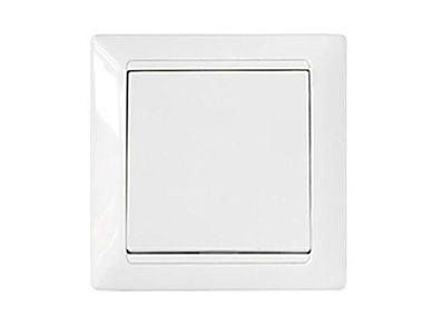 Выключатель 1 клав. (скрытый, 10А) проходной белый, Стиль, Bylectrica С610-807