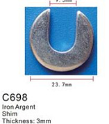 Клипса для крепления внутренней обшивки а/м универсальная пластиковая, 100 шт Forsage C0698(universal)