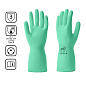 Перчатки латексные HQ Profiline, р-р L, с х/б покрытием, зеленый