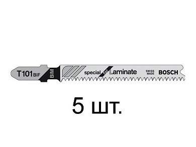 Пилка для лобзика по ламинату T 101 BIF Special for Laminate 5 шт. BOSCH (2608636431)