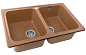 Мойка кухонная из мраморной крошки, терракот, C02-23 Gerhans