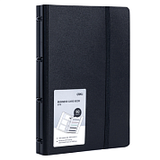 Визитница настольная "Deli", 140х198 мм, 90 карт, черный