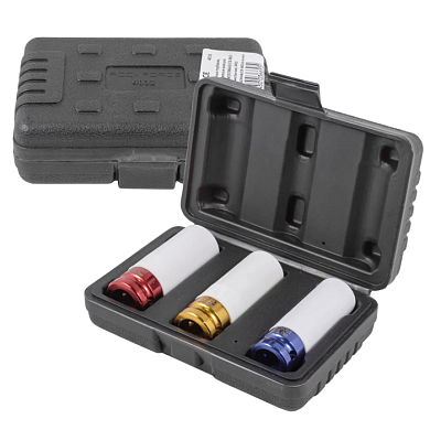 Набор головок ударных для литых дисков в защитном кожухе 3 пр 17, 19, 21 мм RockForce RF-4032