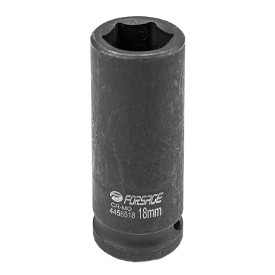 Головка ударная глубокая 18 мм 6-гр 1/2'' Forsage F-4458518