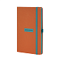 Блокнот "Shell tangerine", А5, 96 листов, оранжевый, срез голубой