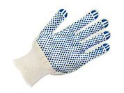 Перчатки х/б с ПВХ "Точка", 13 класс Континент-Сити 607