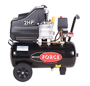 Компрессор поршневой с прямым приводом, 1.5кВт, 8 бар, ресивер 24 л, 198 л/м, 2850 об/мин, 220В, медная обмотка электродвигателя RockForce RF-20/24