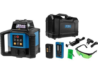 Нивелир лазерный ротационный RL 3001 в чем., 300 м, +- 0,1 мм/м, зеленый BULL 1323474