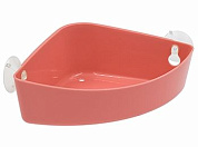 Полка навесная Krita угловая (коралл) BEROSSI АС 64670000