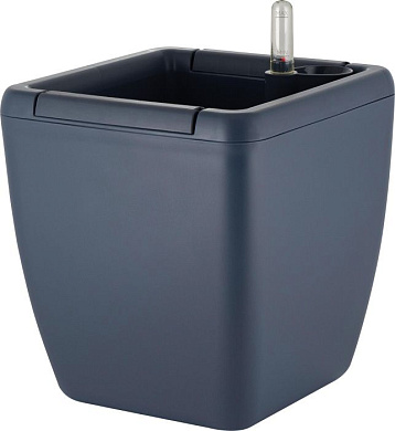 Горшок с автополивом InGreen Munchen 5л с вн.вставкой 2,2л, квадр, Вулканический серый Пластик Репаблик IG622411026