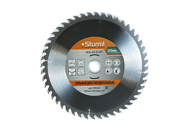 Диск пильный 255×30×2,7 мм, 48 зубов, по дереву, Sturm! 9020-255-32-48T
