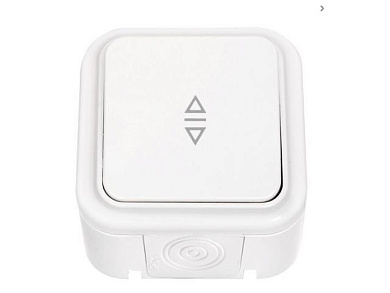 Выключатель 1 клав., открытый, 10А, брызг. защ. белый, Пралеска Аква, IP54 пылебрызгозащищенные Bylectrica А6/210-872