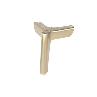 Опора мебельная мет. TRIADA h120 угловая матовое золото AKS 112850