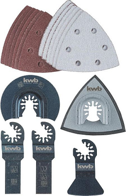 Набор оснастки для реноватора 17 шт, KWB 49708900