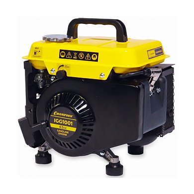 Генератор инверторный бензиновый, 1/1,1 кВт, 1,86 л.с., 2Т, 2,2 л, 12 В CHAMPION IGG1001