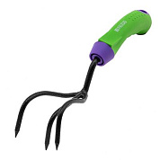 Рыхлитель 3-зубый, 60 х 310 мм, стальной, обрезиненная эргономичная рукоятка, Era Palisad 62375