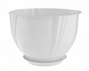 Кашпо Diana 2,8 л с поддоном (снежно-белый) BEROSSI АС 28601000