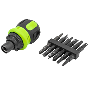 Отвертка реверсивная в комплекте с набором бит ForsLine FL-32807MR