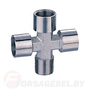 Разветвитель X-образный, внутр. резьба/наруж. резьба 3/8" FUBAG 180371 В