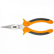 Длинногубцы прямые Comfort 200 мм, шлифованные, двухкомпонентные рукоятки SPARTA 17169