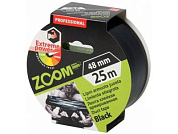Лента армированная клейкая 48 мм х 25 м, черная 250 мкм ZOOM 02-5-4-006