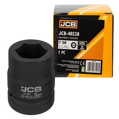 Головка ударная 28 мм 6-гр 1'' JCB JCB-48528